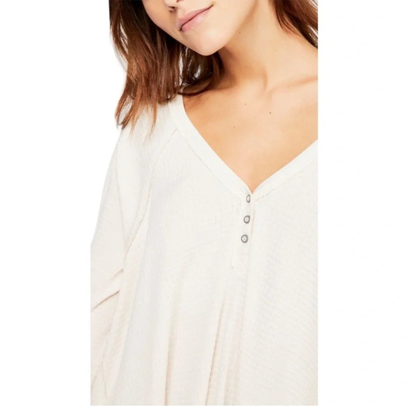 Free People We The Free Citrine Thermal - Cream - Size Extra Small XS - Picture 3 of 9